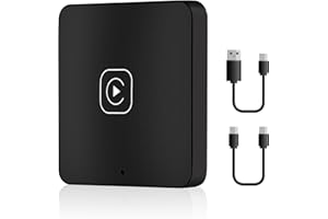 CAMECHO Carplay Wireless Adapter for Factory Wired CarPlay to Wireless Plug & Play 5GHz WiFi CarPlay Dongle Apple Car Play Wireless Adapter Compatible with Cars from 2015 & iPhone iOS 10+