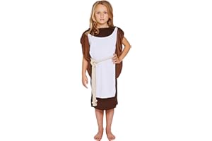 HENBRANDT Children’s Viking Girl Anglo Saxon Iron Age Fancy Dress Costume Historical Outfit for Kids