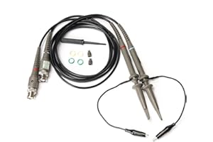 Ruimou 2 Stück P6100 100 MHz X1; X10 Oszilloskop-Clip Sondenkabel 120 cm BNC-Stecker für Oszilloskop-Teile-Set mit Anleitung (evtl. nicht in deutscher Sprache)