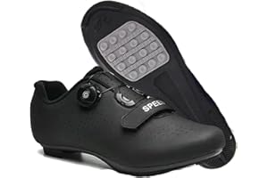 Hixingo Scarpe da Ciclismo Uomo Strada, Donna Scarpe da Strada e Mountain Bike con Suola in Gomma, MTB Scarpe da Bicicletta Scarpe da Equitazione per Interni Antiscivolo e Traspiranti