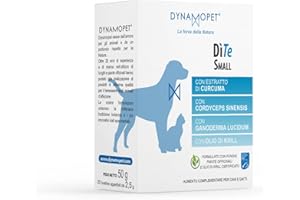 DYNAMOPET | DìTe Small - Alimento Complementare per Supportare Rene e Cuore di Cani e Gatti, Confezione 20 Bustine da 2,5 g - una Bustina ogni 5 kg di Peso dell'Animale