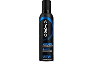 Syoss skumbeständig volym lyft grepp 4 extra stark (6 x 250 ml), hårskum för salong vackert hår, ger 48 timmar extra starkt grepp och smidighet