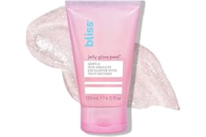 Bliss Jelly Glow Peel Exfoliator Peel Gentle Non-Abrasive Exfoliator With Fruit Enzymes All Skin Types Clean Cruelty Free Paraben Free 120 ml