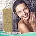 100% Natural Exfoliating Hemp Back Scrubber, Bath & Shower Body Brush Scrubber with Handle, Durable Machine Washable, Free Mitt
