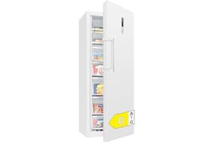 Bomann® Gefrierschrank Nofrost | 70cm breit | 2in1 - auf kühlen umstellbar | 186cm | Energieklasse D | Tiefkühlschrank | 5 Schubladen u. 2 Fächer | Türanschlag wechselbar | 380L Freezer | GSVS 7365