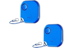 Shelly BLU Button1 | 2er Pack | Bluetooth-gesteuerter Aktions- und Szenenaktivierungsknopf Blau | Hausautomation | iOS Android App | Lange Batterielebensdauer | LED-Anzeige | Große Reichweite