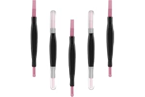 VETPW 5 stycken pimpsten nagelfiler, dubbelhuvud nagelkonst poleringspenna pinne, nagelbandspade nagelbandsborttagare pinne p