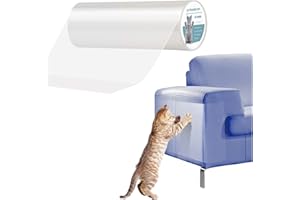 Pidsen Protezione Graffi Gatto, 30x500CM Protezione Antigraffio Nano Nastro Adesivo Divano Gatti Graffi,PVC Anti-Graffio Protector per Divano Porta e Mobili, Protezioni per Mobili per Divani