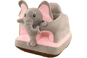 Jomewory Toddler Support Sofa, Animal Sofa Seat for Learning to Sit, Cute Baby Sofa Sit Support Cushion,Toddler Soft Cotton Seat Sofa for 3-12 Months Baby Boys Girls - 45x45x45cm