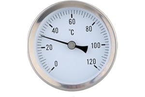 COLCOLO Almencla Home Industrial Clip-on Pipe Thermometer Temperature Gauge Dial With Spring