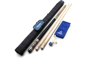 CUESOUL 58" 2 Piece Maple Biliardo Pool Stecche Sticks-19oz