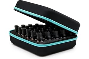 BTSKY Valisette de rangement solide et étanche en mousse EVA pour 30 bouteilles d'huiles essentielles ou vernis à ongles Insert en mousse