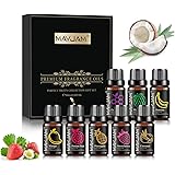 MAYJAM Set Olio Essenziale Di Frutta 8 X 10ml, Per Oli Essenziali Di Frutta Diffusa - Mango, Frutto Della Passione, Fragola, 