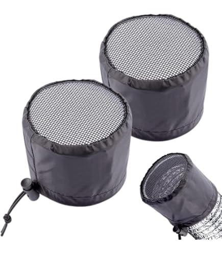 2x Wachstumszelt Belüftungsabdeckungen 20,3cm - Staubschutznetz Mit Gummibund Für Lüfter
