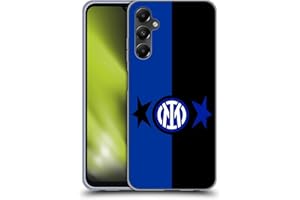 Head Case Designs Licenza Ufficiale Inter Milan Nero & Blu IM 2Stars Custodia in Gel [Protezione di Grado Militare] Compatibile con Samsung Galaxy A05s