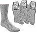 Produktbild socksPUR, Herren Gesundheitsocken mit Plüschsohle, 3er-Bündel, Farbe: graumeliert, Größe:43-46