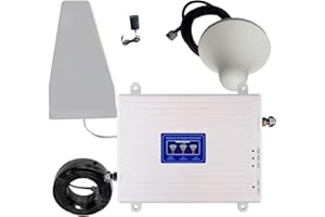 AYISSMOYE Amplificateur 4G 3G 2G LTE GSM Band 1/3/8, Amplificateur de Réseau Mobile 900/1800/2100 MHz