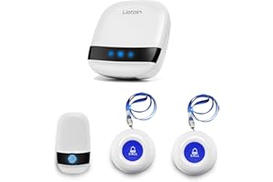 LIOTOIN Notrufknopf für Senioren Notruf Alarm Knopf Kabellose Hausnotruf Senioren SOS Alarmanlage Set 3 Sender 1 Empfänger Krankenpflege …