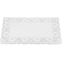 QUARKZMAN 250 Stück Spitzendeckchen Weiß - Elegante Papiertischsets Für Feiern