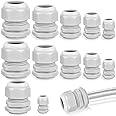 MAKINGTEC 45 PCS IP68 Waterproof Nylon Cable Gland M12 M16 M20 M25 M32 Quick Installation Cable Fixing Seal Connector for 3-15mm Cable Home Garden Outdoor Distribution Box