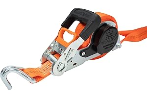 DOLEZYCH DoMatik 35 Sangle Automatique à cliquet et Crochet en S Longueur 5 m, Orange