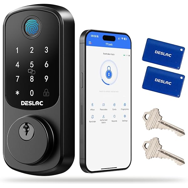 DEVO G3 Smart Lock,Fingerprint Door Lock, Wi-Fi Deadbolt Smart Lock