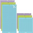 ReArt Cutting Mat Variety 6 Packs for Cricut Maker 3/Maker/Explore 3/Air 2/Air/One Adhesive Sticky Replacement - Strong, Standard, Light, 12in x 12in x 3 Packs, 12in x 24in x 3 Packs.