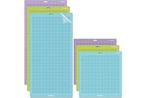 ReArt Cutting Mat Variety 6 Packs for Cricut Maker 3/Maker/Explore 3/Air 2/Air/One Adhesive Sticky Replacement - Strong, Standard, Light, 12in x 12in x 3 Packs, 12in x 24in x 3 Packs.