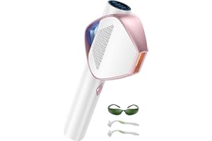 BLISSKY IPL Depiladora de Luz Pulsada con Tecnología IGBT Fast Flash de 0,8s, Depiladora Laser de 19,8J Máximo, Parpadeo Ilimitado Laser Depilacion de 600NM, Depilacion Laser Casa Para Mujeres y Hombres