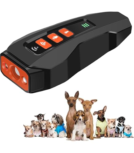 Dispositivo Antiladridos Para Perros - Ultrasonidos, 3 Modos (entrenamiento, Perseguidor, Luz) - Alcance 25 Pies, Seguro Y Portátil