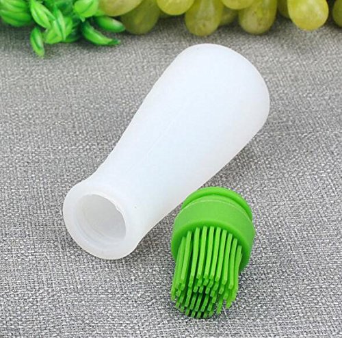 Idvor Öl-Flasche mit Pinsel für Barbecue Kochen Backen Pfannkuchen Grill Werkzeuge Ölsprays Flaschenbürste, SqueezePinsel, Ölpinsel, Küchenzubehör Flaschenbürste Silikonöl Flasche mit Pinsel für Grillen Kochen Backen BBQ Werkzeuge Ölpinsel - 5