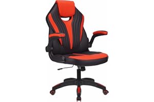 play haha. Silla para Juegos Silla de Oficina Silla giratoria Silla para computadora Silla de Trabajo Silla de Oficina Silla ergonómica Silla de Carreras Silla de Cuero (Rojo)