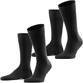 Falke Men's Happy 2-Pack Breathable Cotton Socks