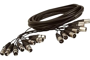 ADAM HALL ah Cables KMCO5XFM8 Multicore Kabel 8 x XLR male auf 8 x XLR female 5 m