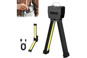 SUEVUT Lampe de Pose Magnétique,Posing Lamp Gym, Lampe de Travail Portable avec Pliage à 180 Degrés, 7th Gear Dimming, Lampe d'Inspection Multifonctionnelle, Camping Gym Lampe d'atelier Lumière