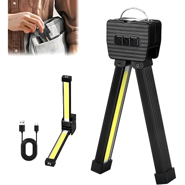 Lampe De Gym Portable – étanche, 7 Niveaux De Luminosité – Pliable Avec Crochet – Pour Sport, Camping, Photo - 7