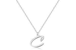 UMAGICBOX Collier Pendentif lettre initiale Personnalisée pour Femmes, Plaqué Or 18K - Longueur Ajustable, Élégant et Résistant à la Décoloration, Cadeau Parfait pour Anniversaire, Noël - Collection Alphabet
