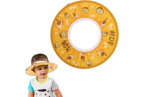 KEQAR Adjustable Waterproof Shower Cap for Baby and Children, Bath Visor Shampoo Protection, Soft Hat Cap (Inner Diameter: 10 cm, Outer Diameter: 30 cm)