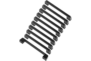 MARGUERASW 10pcs poignée meuble entraxe 128mm-poignée porte cuisine noire poignee barre meuble poignee de cuisine noire 128mm