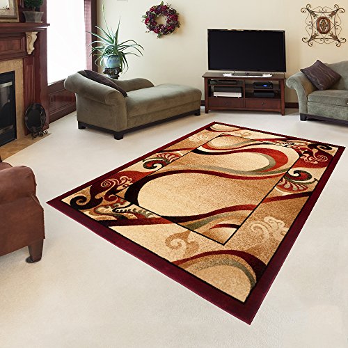 TEPPICH KLASSISCH SEHR BUNT wunderschöne Muster PERFEKT INS WOHNZIMMER in CREME (280 cm x 380 cm)