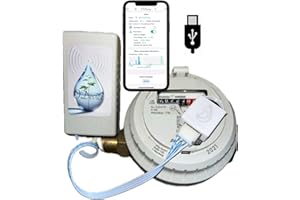GÉNÉRIQUE Kit Compteur d'eau Connecté WiFi Lora ODevice - Détecteur de Fuite - Télérelevé, Surveillance et Mesure de Débit, Arrosage, Irrigation avec Alertes (Version USB / Radio WiFi)