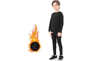 DreiWasser Niños Ropa Interior Térmica Esqui Niño Niña Conjunto Termico Conjunto Ropa Interior Térmica para Niños para Running Snowboard Montaña Ciclismo Futbolístico Deportes de Invierno Gr.110-170