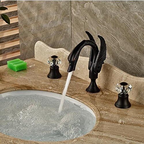 Maifeini  _ Roasted White Paint Antique Water Tap Water Tap High-End Antique Wash Basin Taps Sink ,Length Bi-Fold Money Exchange