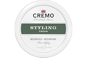 CREMO - Barber Grade Hair Styling Cream For Men - Medium Hold & Medium Shine - 113g