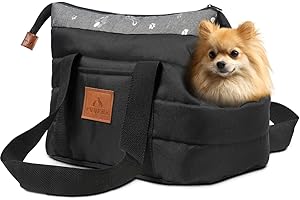 Fuufee Borsa Per Cani | 35x25x20 cm | Transportino a Spalla | Materasso Rimovibile | Adatto per Cane Gatto