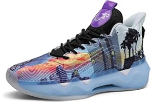 CZHIHANEG Chaussures de Basket - Ball Chaussures de Basket - Ball pour Les Jeunes Filles entraîneur de Basket - Ball Confortable High Top Respirant Sneakers Hommes Femmes antidérapant