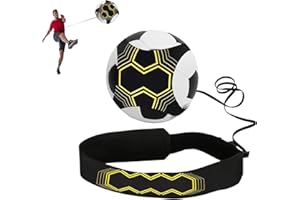 HOT SHOT TOOLS Porcyco Entraîneur de Coup de Pied de Football Solo, Aide à la Formation de Football pour Enfants et Adultes, Formation élastique de Ballon de Football, adapté aux balles de Taille 3, 4, 5
