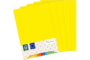 ‎CS WEBKONTOR MADE IN EU 50 Blatt farbiges Papier GELB A4 80 g/m² CS Paper - Druckerpapier, Kopierpapier, Universalpapier zum Drucken, Basteln & Falten im Format DIN A4. Papier für den Heim- & Bürobedarf