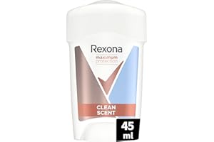 REXONA - Déodorant Femme Clean Scent - Stick Anti-transpirant - 3x plus efficace contre la transpiration - Protection 96h - 45ml