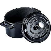 Lava Metal Oval Mini Tencere, Siyah